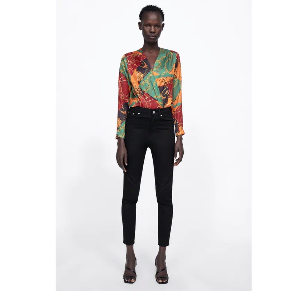 Zara chain print bodysuit